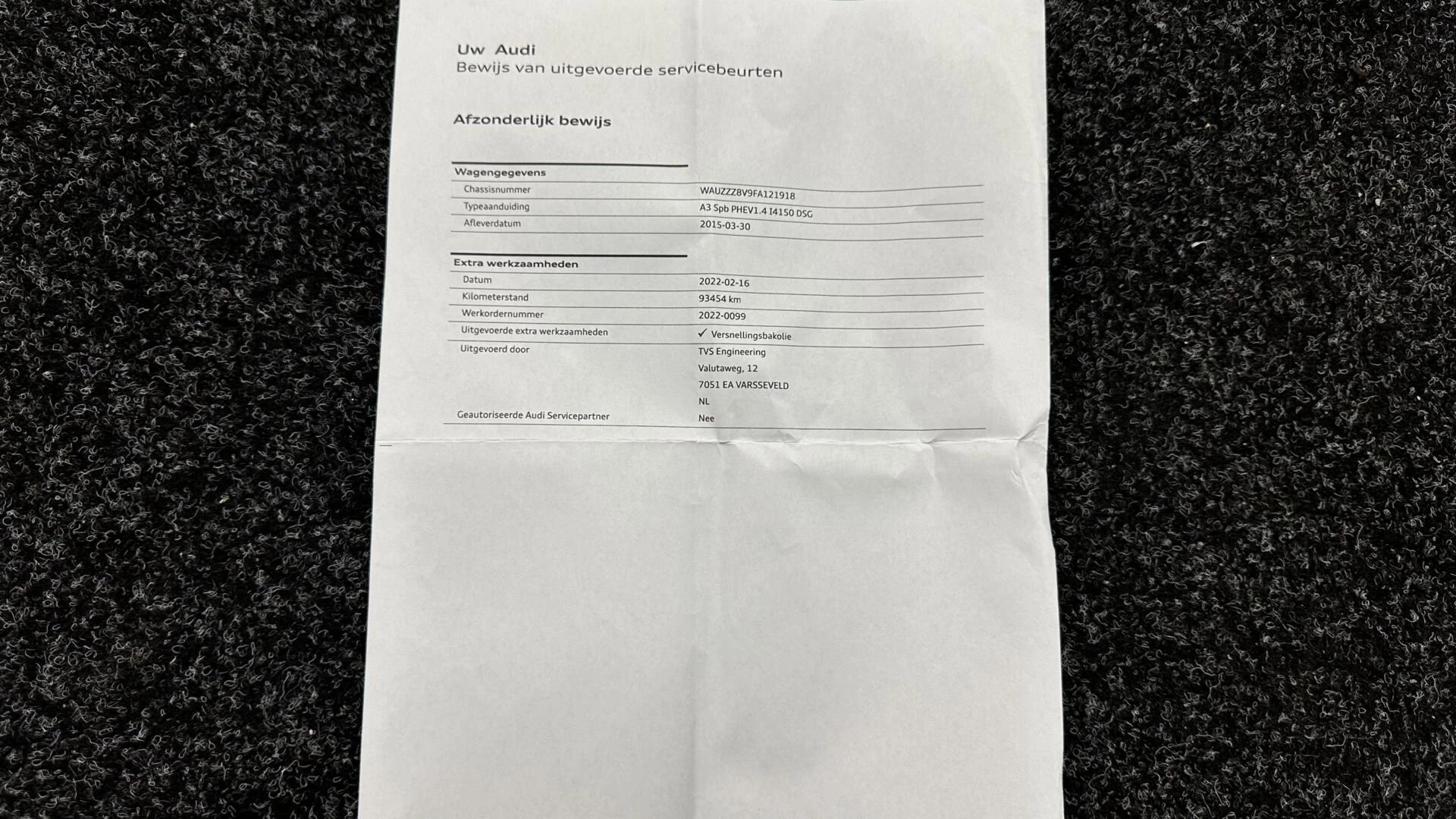 Hoofdafbeelding Audi A3