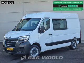 Renault Master 135PK L2H2 Dubbel Cabine Nwe model Airco Cruise Euro6 Doka Mixto 7m3 Airco Dubbel cabine Cruise control