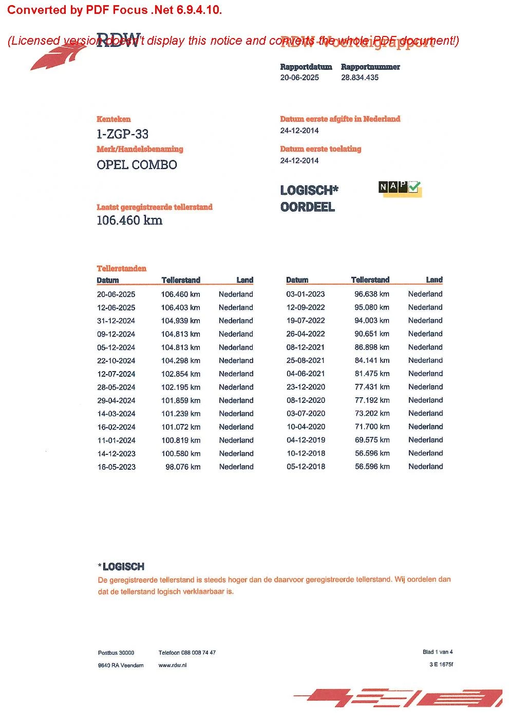 Hoofdafbeelding Opel Combo