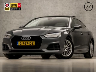 Audi A5 Sportback 35 TFSI Sport 150Pk Automaat (SCHUIFDAK, APPLE CARPLAY, LEDER, STOELVERWARMING, SPORTSTOELEN, GETINT GLAS, TREKHAAK, PARKEERSENSOREN, NIEUWE APK, NIEUWSTAAT)