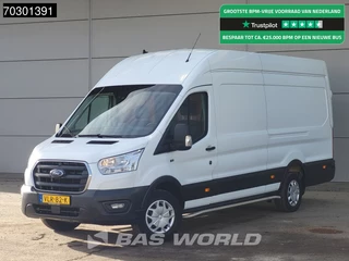 Ford Transit 130pk L4H3 Airco Cruise Camera Parkeersensoren SYNC4 Display Hoog Dak Euro6 Airco Cruise control