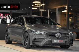 Mercedes-Benz CLA-klasse AMG 35 4MATIC Aero. Schaal, Perf Stuur, Burm, Keyless, Camera, CarPlay, Sfeer!