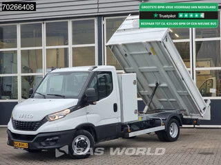 Iveco Daily 35C14 Kipper met Kist 3.5t trekhaak Airco Cruise Tipper Benne Kieper Airco Trekhaak Cruise control