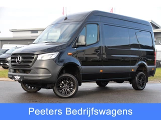 Hoofdafbeelding Mercedes-Benz Sprinter Mercedes-Benz Sprinter 319 1.9 CDI L2H2 4x4 Black Edition Camera, Cruise, Carplay, LED, 190pk, Automaat, 4Matic, Multimedia, Uniek!