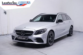 Mercedes-Benz C-klasse Estate 300 e Business Solution AMG navigatie full-map 360-camera schakelflippers a/h stuur sportstoelen verwarmbaar dynamic-select PDC v+a ACC Ecc electrische-achterklep led-verlichting touch-pad