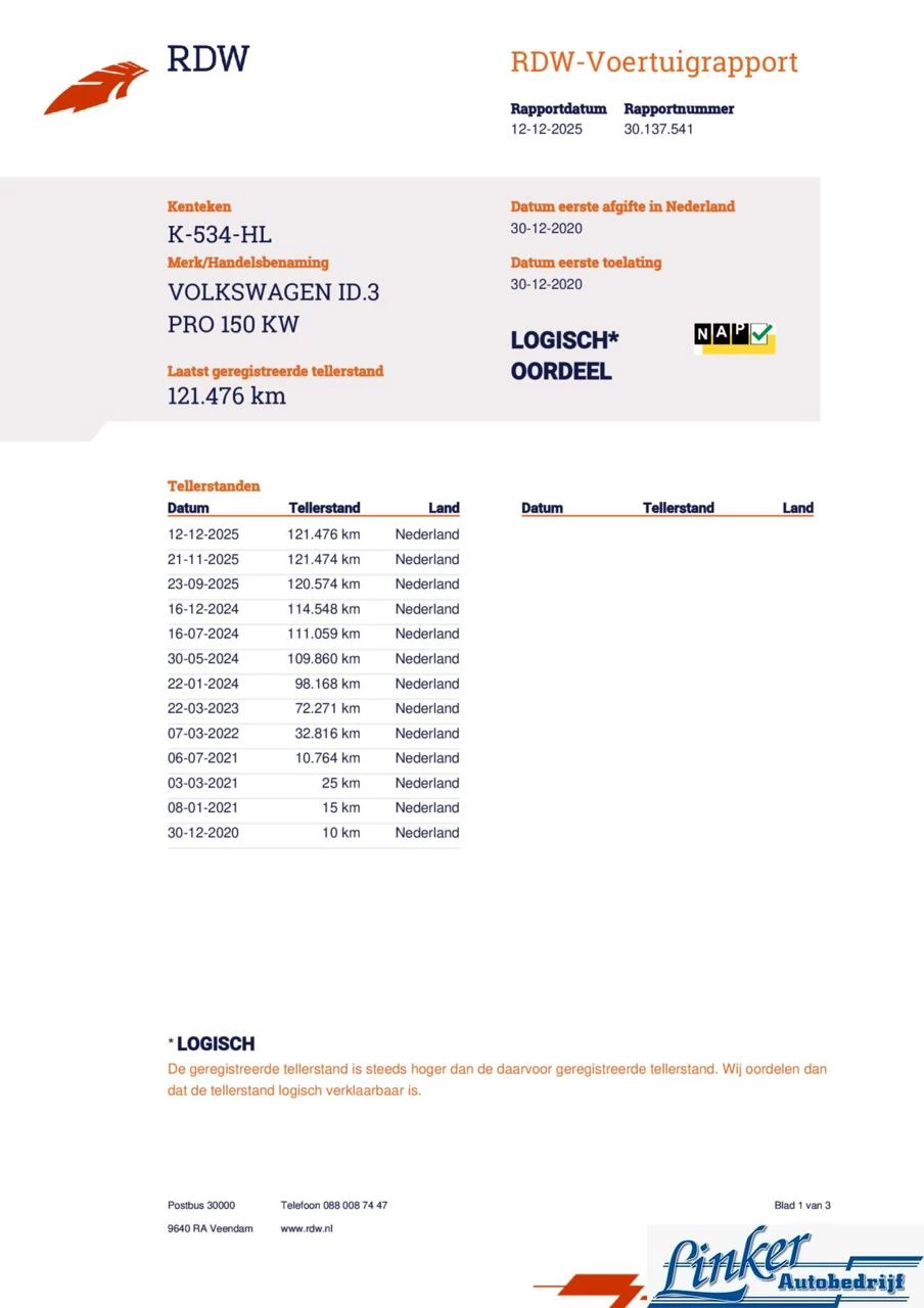 Hoofdafbeelding Volkswagen ID.3