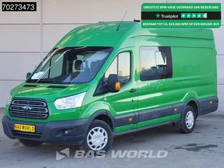 Ford Transit 170pk L4H3 Dubbel Cabine Trekhaak Camera Airco Cruise Standkachel L4 11m3 Airco Dubbel cabine Cruise control