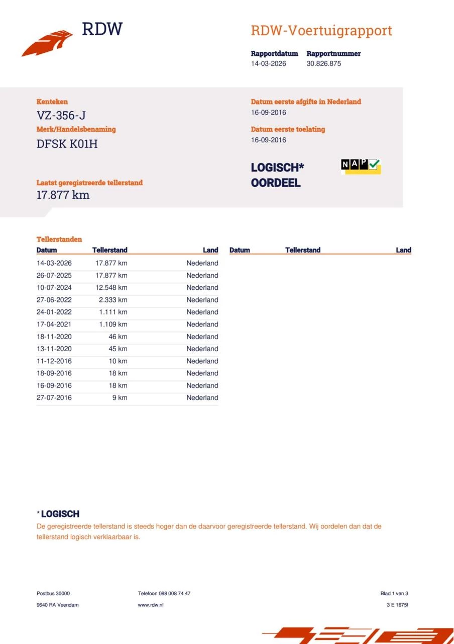 Hoofdafbeelding DFSK K-serie