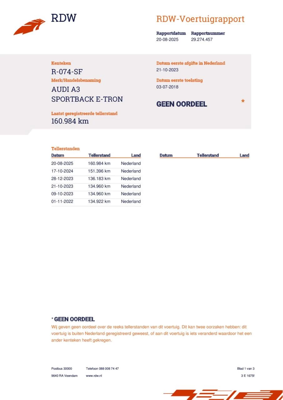 Hoofdafbeelding Audi A3