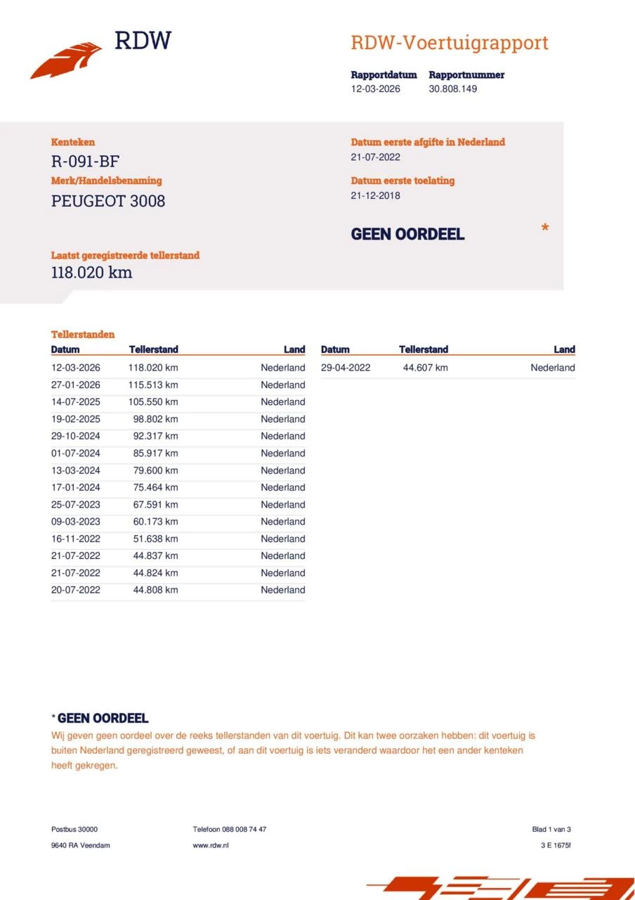Hoofdafbeelding Peugeot 3008