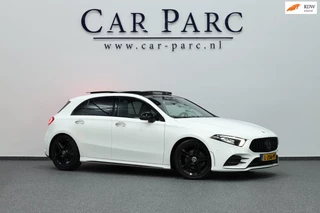 Mercedes-Benz A-klasse 200 / 45 AMG LED/VIRTUAL/SFEER/PANO/HALF LEDER+S.VERWARMING/LMV/360 CAM/LINE/ACC/ECC/12 MDN GARANTIE!