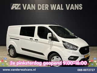 Ford Transit Custom 2.0 TDCI 131pk L2H1 Dubbele Cabine Euro6 Airco | 6-Zits | Navigatie | LED | Apple Carplay | Cruisecontrol Android Auto, Parkeersensoren, Stoelverwarming, Verwarmde voorruit, 2800kg trekvermogen