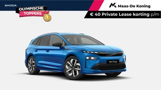 Hoofdafbeelding Škoda Enyaq iV Skoda Enyaq 60 Sportline | Advanced | Trekhaak | Panoramadak | Winterpakket | 3000,- Euro inruilpremie!