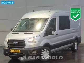 Ford Transit 130pk L3H2 Dubbel Cabine Trekhaak Navi Camera Airco Cruise Doka Mixto 7m3 Airco Dubbel cabine Trekhaak Cruise control