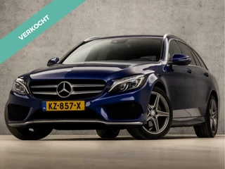 Mercedes-Benz C-Klasse Estate 200 AMG Sport 184Pk Automaat (GROOT NAVI, CLIMATE, CAMERA, BURMESTER, SFEERVERLICHTING, LEDER, STOELVERWARMING, ELEK SPORTSTOELEN, GETINT GLAS, ELEK ACHTERKLEP, ZWART HEMEL, NIEUWE APK, NIEUWSTAAT)