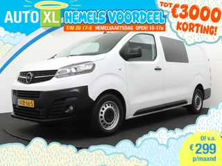 Opel Vivaro 2.0 145 PK L3 DC 6-Pers Trekhaak Betimmering Carplay Navi 