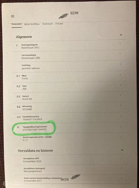 Hoofdafbeelding Ford Transit Courier