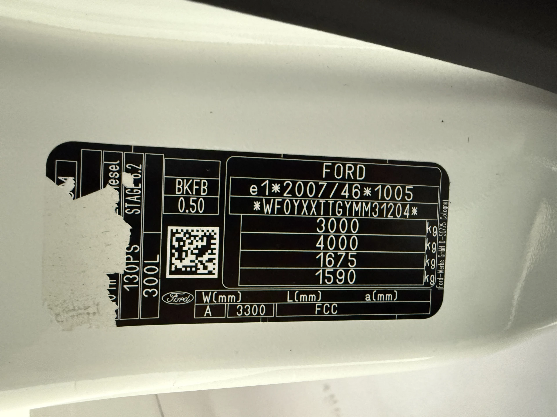 Hoofdafbeelding Ford Transit Custom