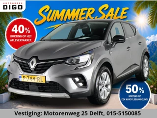 Renault Captur 1.3 TCe 140 PK INTENS 1e EIG GARANTIE 5-2032!  NAVIGATIE . PARKEERSENSOREN VOOR & ACHTER .