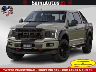 Ford F-150 5.0 V8 4X4 | MAT OLIVE GREEN | ZEER DIK | CAMERA | 3500KG | PANORAMA | LEDER | GO RHINO ROLLBAR | CRUISE CONTROL | PRINS LPG | BAKFLIP COVER | Deze pick-up is leverbaar met zowel een groot rijbewijs (C) als een klein rijbewijs (B). Laat ons weten wat jouw voorkeur is.