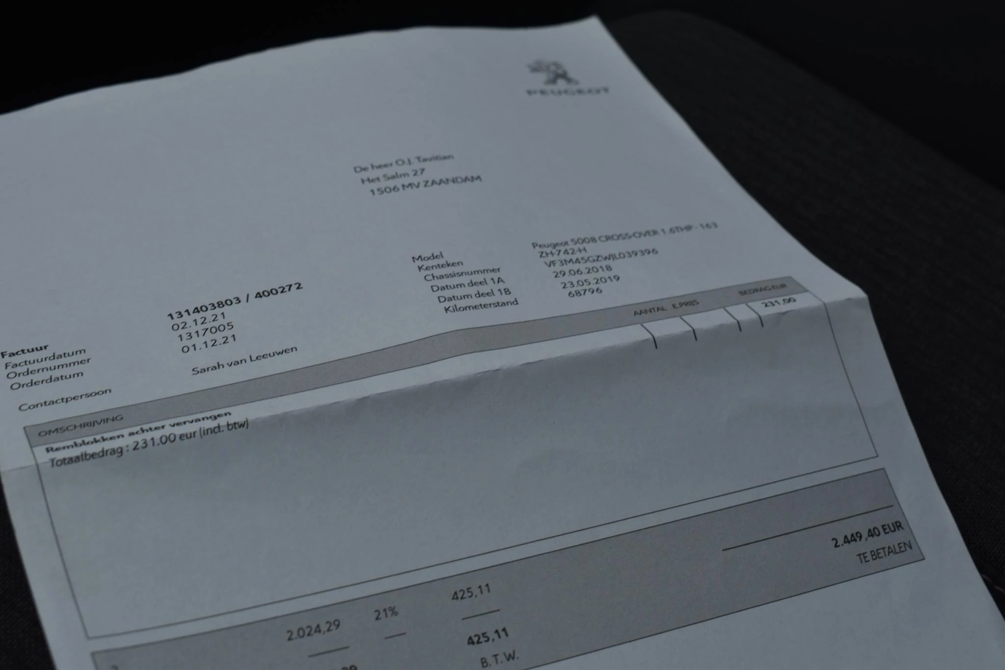 Hoofdafbeelding Peugeot 5008