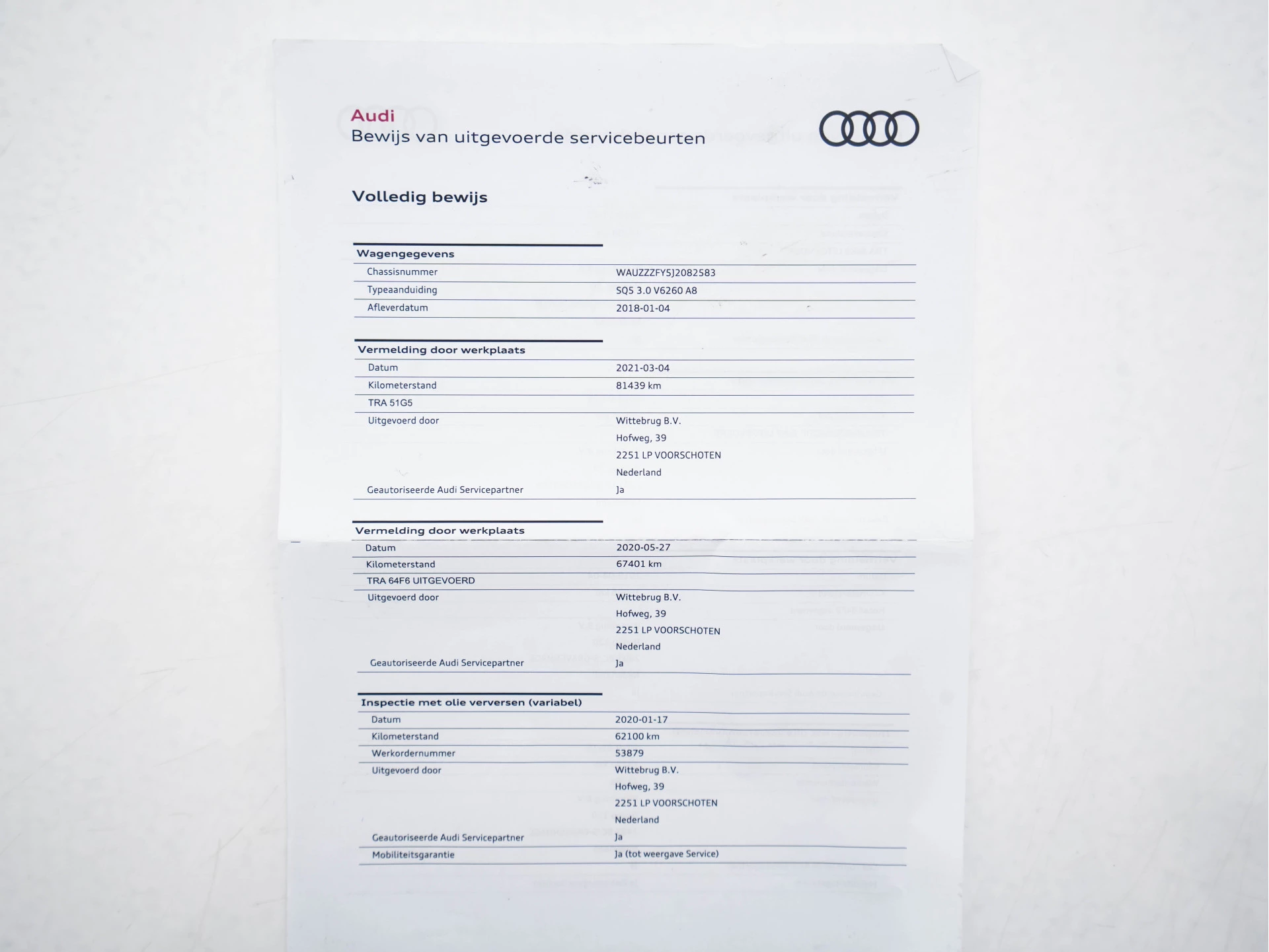 Hoofdafbeelding Audi SQ5