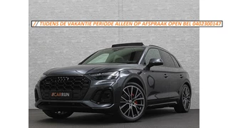Audi Q5 300pk Hybrid S-Line | Luchtvering | Panorama | ACC | B&O Sound | Massage | Trekhaak | Matrix-LED | Head-Up | Sfeerverlichting | Leder | ISO-Glas | 3-Zone Clima | Standkachel | Bekerhouder Koeling/Verwarming | Stoelverwarming V+A | Zwarte Hemel | Carplay | Zonwering |