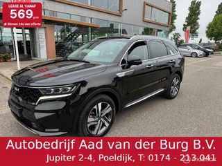 Sorento 1.6T 267pk PHEV Hybrid 4WD Panorama dak  Smart key , Navigatie , Camera , Lederen bekleding incl. stoel & stuur verwarming , Parkeerhulp Voor& Achter Priveglas ,