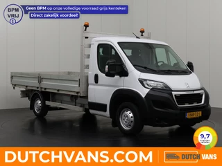 Peugeot Boxer 2.2BlueHDi 165pk Open Laadbak 4.20 Meter | Airco | Camera | 3-Persoons | 3000Kg Trekhaak