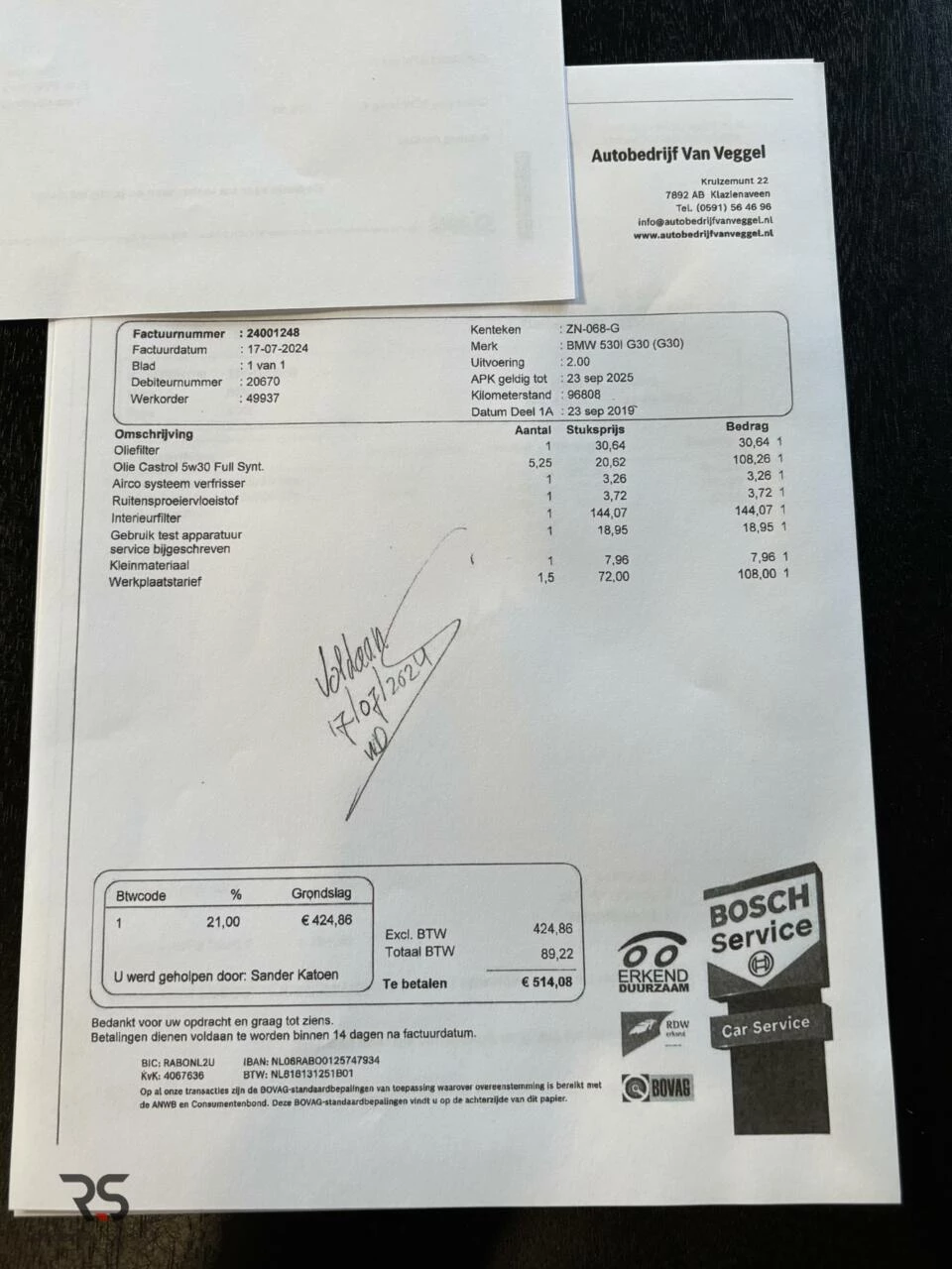 Hoofdafbeelding BMW 5 Serie