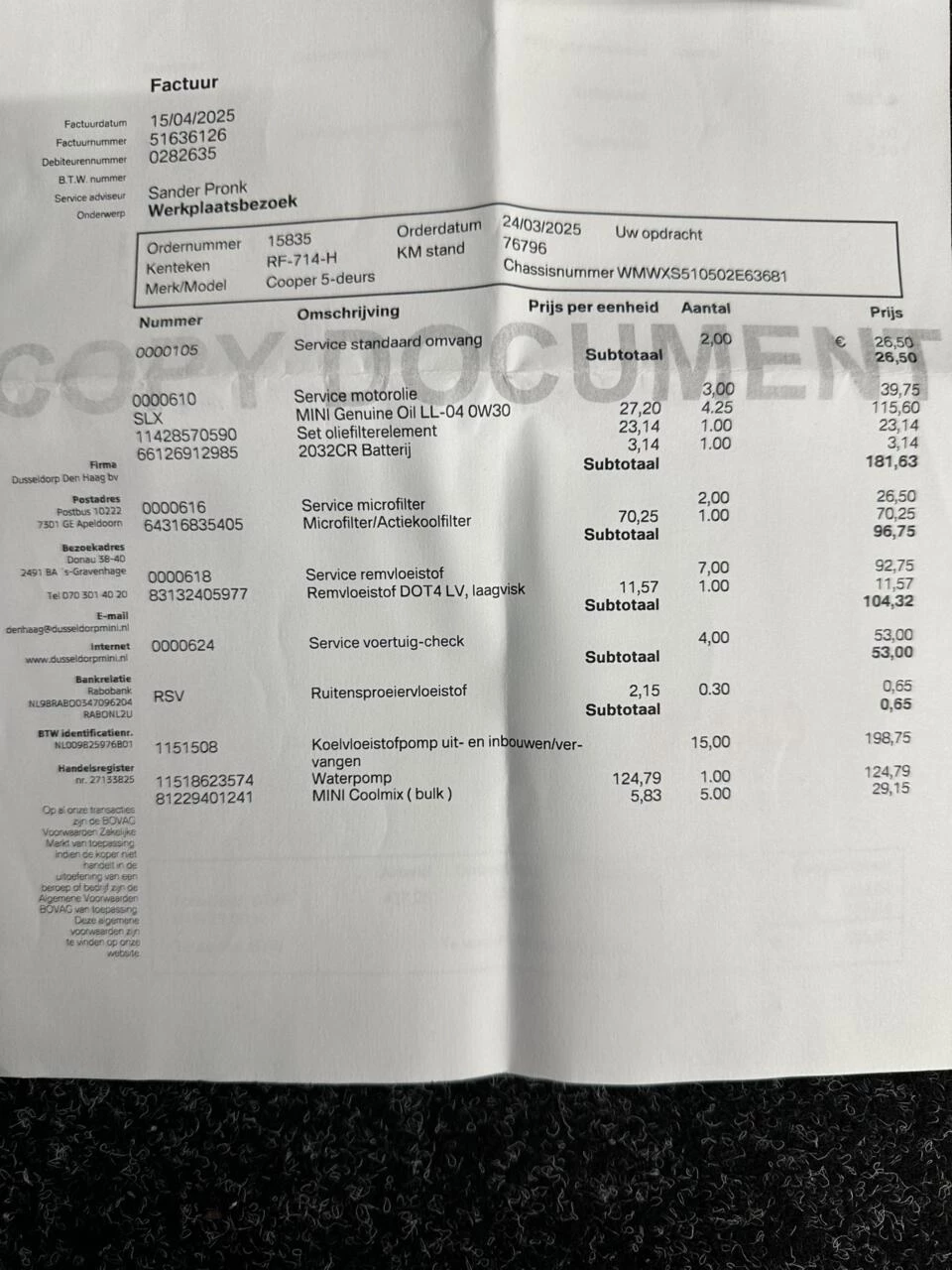 Hoofdafbeelding MINI Cooper