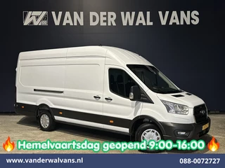 Ford Transit 2.0 TDCI 185pk L4H3 Jumbo Euro6 Airco | Camera | LED | Cruisecontrol | Verwarmde voorruit Parkeersensoren, Bijrijdersbank, 2800kg trekvermogen