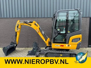 XCMG XE20E PRO NIEUW Airco Snelwissel 3 Bakken Extra Functie KUBOTA MOTOR 5X Op Voorraad