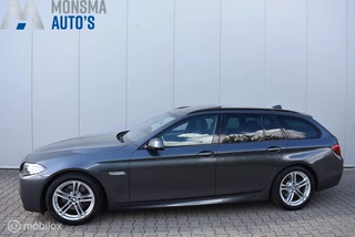 BMW 520d Touring M-Sport Mineralgrau Pano Camera HiFi Keyless Leder Navi 18"LMV | Zeer mooi!