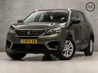 Hoofdafbeelding Peugeot 5008 Peugeot 5008 1.2 PureTech Deluxe 7 Persoons (APPLE CARPLAY, GROOT NAVI, BRUIN LEDER, 360 CAMERA, TREKHAAK, SPORTSTOELEN, CRUISE, TREKHAAK, LANE ASSIST, NIEUWSTAAT)