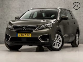 Peugeot 5008 1.2 PureTech Deluxe 7 Persoons (APPLE CARPLAY, GROOT NAVI, BRUIN LEDER, 360 CAMERA, TREKHAAK, SPORTSTOELEN, CRUISE, TREKHAAK, LANE ASSIST, NIEUWSTAAT)