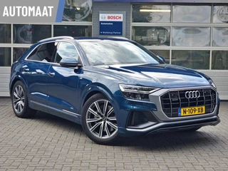 Hoofdafbeelding Audi Q8 Audi Q8 55 TFSI e quattro 422PK S-Line | SOH 91% | Luchtvering |irtual | Sfeer | Leer |
