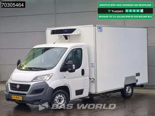 Hoofdafbeelding Fiat Ducato Fiat Ducato 150pk Koelwagen Zijdeur Carrier Xarios 350 230v-stekker Achterdeuren Airco Euro6 Bakwagen Gekoeld Kühl Kühler Kühlwagen Kühlkoffer Airco
