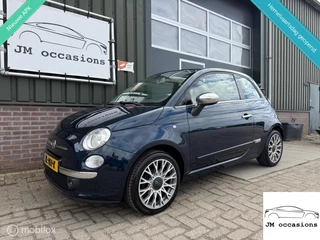 Fiat 500 1.2 Lounge Cabrio|Airco|Bleu&me|Leder|PDC|APK nieuw|