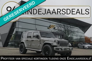 Jeep Wrangler BRUTE Richmond 380pk 4xe Hybrid Diamond leder Navigatie NLauto Stuur+stoelverwarming Clima Cruise 20" LMV CUSTOM!!