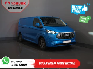 Ford E-Transit Custom 340 65 kWh 330km WLTP L2 Limited Garantie 5 jaar/ 2.3t Trekverm./ Snellader/ Matrix LED/ B&O/ Adapt.Cruise/ Standkachel/ Carplay/ Camera