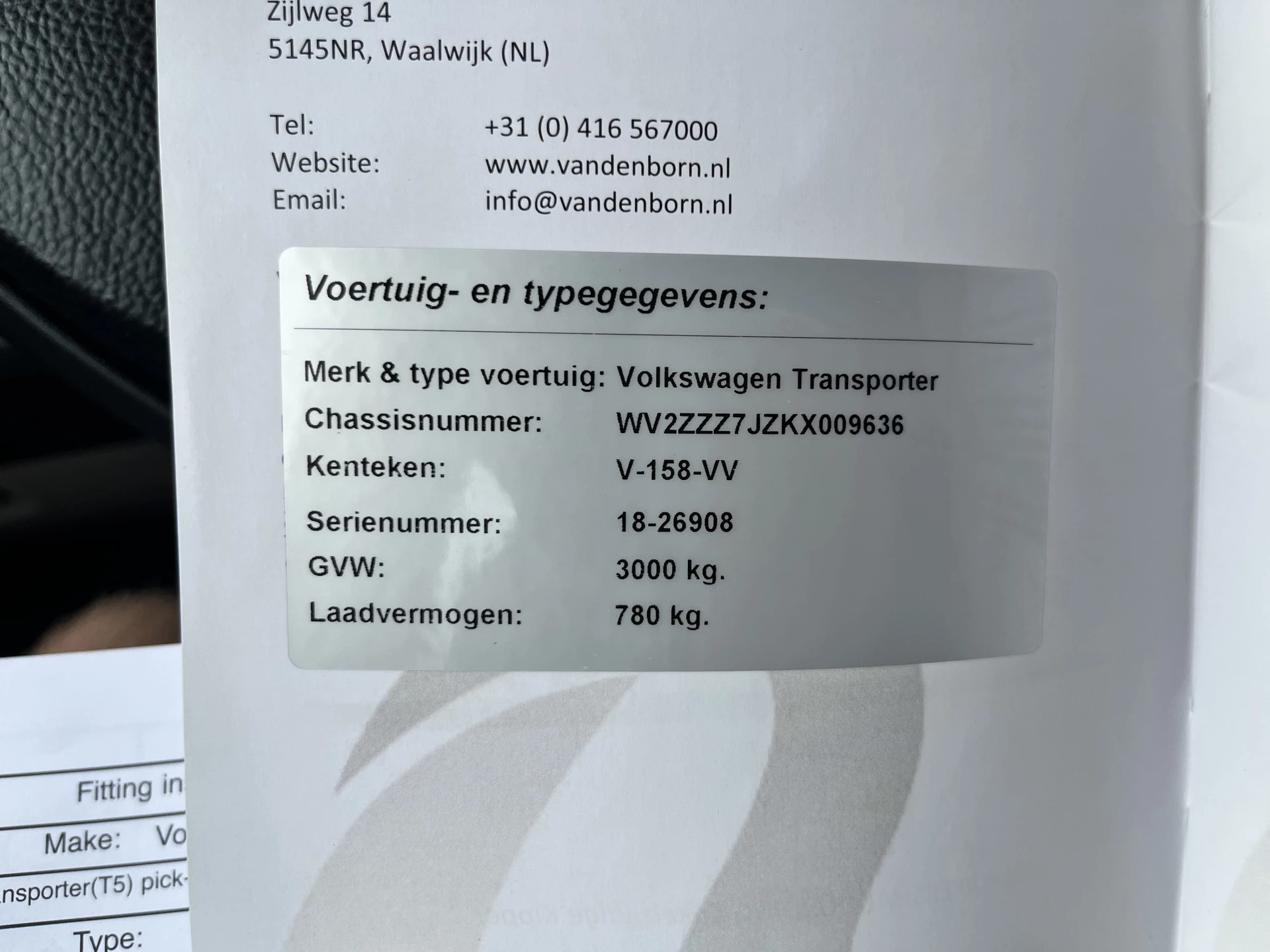 Hoofdafbeelding Volkswagen Transporter
