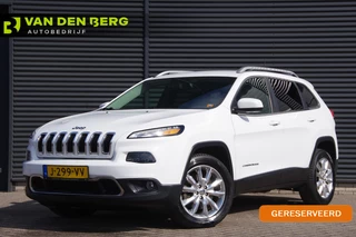 Jeep Cherokee 2.4 LIMITED, 190PK AUT. LEDER, XENON, TREKHAAK, KEYLESS, CAMERA, CRUISE, CLIMA, STOEL/STUUR VERWARMING