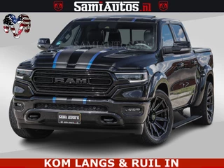 Dodge Ram Pick-Up HULK PACK LIMITED | 5.7 V8 | WIDE BODY | STRIPING | HUD | LUCHTVERING | OPEN UITLAAT KLEP | BOM VOL CREW CAB | DUBBELE CABINE | DC | 5 PERSOONS |