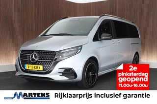 Mercedes-Benz V-klasse 300d 237pk XXL L3 Exclusive AMG-Line 2x Elek. Schuifdeur 360Camera Leder Stoelventilatie Memory Burmester