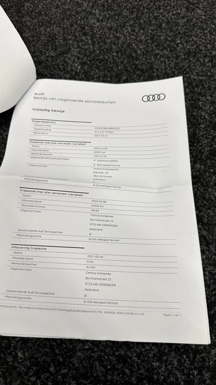 Hoofdafbeelding Audi A1