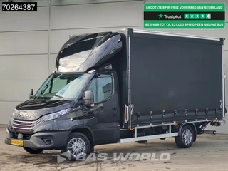 Iveco Daily 35S18 3.0L 180PK Automaat Schuifzeilen Laadklep ACC LED Navi Camera Euro6 Schuifzeil Zeilen Koffer Meubelbak Bakwagen 22m3 Airco