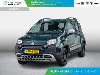 Fiat Panda Hybrid Garmin Cross | Clima | Priv. glass | Dakrails | 5-Persoons | Apple Carplay | Verde Foresta | Pack Garmin