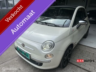 Fiat 500 1.2 lounge cabrio*NL NAP✅*AUTOMAAT*LEER*FULL OPTION