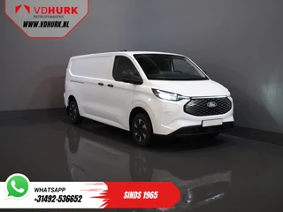 Ford E-Transit Custom 65 kWh L2 330 km WLTP 2x Schuifdeur/ Standkachel/ Snellader/ 2.3t Trekverm./ Carplay/ Climate/ Camera/ PDC/ Cruise